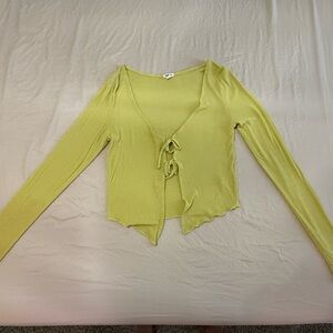 Garage Light Green Long Sleeve Blouse
